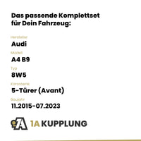 Audi A4 B9 5-Türer (Avant) 11.2015-07.2023 8W5 BRiNK Anhängerkupplung mit JAEGER Elektrosatz