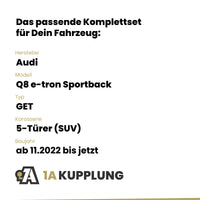 Audi Q8 e-tron Sportback 5-Türer (SUV) ab 11.2022 GET BRiNK Anhängerkupplung mit JAEGER Elektrosatz