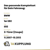 BMW 1er E82 2-Türer (Coupe) 11.2007-10.2013 E82 BRiNK Anhängerkupplung mit JAEGER Elektrosatz