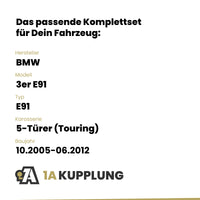 BMW 3er E91 5-Türer (Touring) 10.2005-06.2012 E91 BRiNK Anhängerkupplung mit JAEGER Elektrosatz