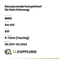 BMW 5er G31 5-Türer (Touring) 06.2017-04.2024 G31 BRiNK Anhängerkupplung mit JAEGER Elektrosatz