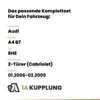 Audi A4 B7 2-Türer (Cabriolet) 01.2006-02.2009 8HE BRiNK Anhängerkupplung mit JAEGER Elektrosatz
