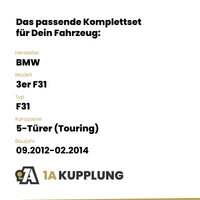 BMW 3er F31 5-Türer (Touring) 09.2012-02.2014 F31 BRiNK Anhängerkupplung mit JAEGER Elektrosatz