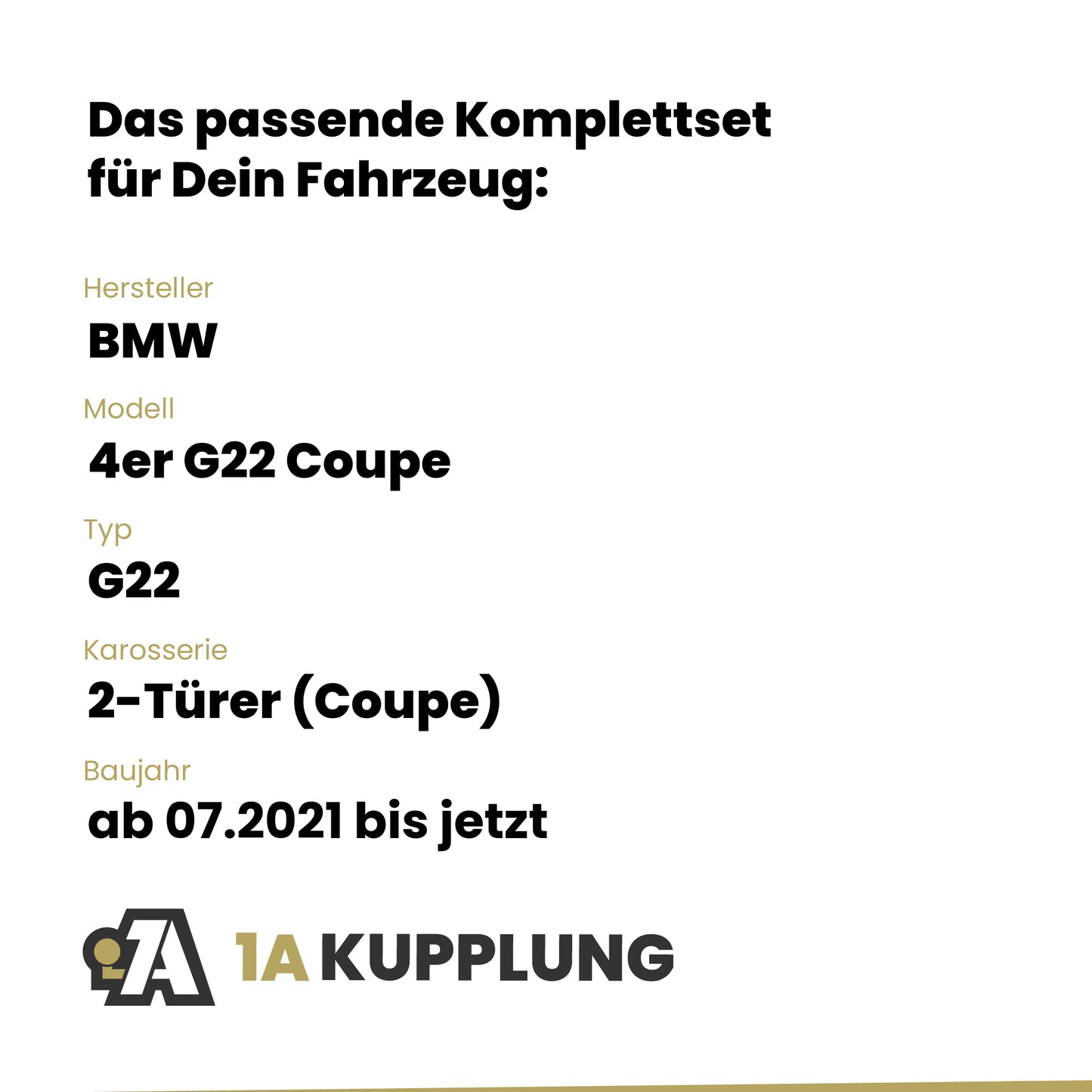 BMW 4er G22 Coupe 2-Türer (Coupe) ab 07.2021 G22 BRiNK Anhängerkupplung mit JAEGER Elektrosatz