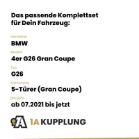 BMW 4er G26 Gran Coupe 5-Türer (Gran Coupe) ab 07.2021 G26 BRiNK Anhängerkupplung mit JAEGER Elektrosatz