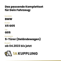 BMW X5 G05 5-Türer (Geländewagen) ab 04.2023 G05 BRiNK Anhängerkupplung mit JAEGER Elektrosatz