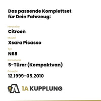 Citroen Xsara Picasso 5-Türer (Kompaktvan) 12.1999-05.2010 N68 BRiNK Anhängerkupplung mit JAEGER Elektrosatz
