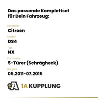 Citroen DS4 5-Türer (Schrägheck) 05.2011-07.2015 NX BRiNK Anhängerkupplung mit JAEGER Elektrosatz