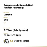 Citroen DS5 5-Türer (Schrägheck) 03.2012-07.2015 - BRiNK Anhängerkupplung mit JAEGER Elektrosatz