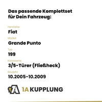 Fiat Grande Punto 3/5-Türer (Fließheck) 10.2005-10.2009 199 BRiNK Anhängerkupplung mit JAEGER Elektrosatz