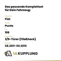 Fiat Punto 3/5-Türer (Fließheck) 08.2011-09.2015 199 BRiNK Anhängerkupplung mit JAEGER Elektrosatz