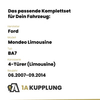 Ford Mondeo Limousine 4-Türer (Limousine) 06.2007-09.2014 BA7 BRiNK Anhängerkupplung mit JAEGER Elektrosatz