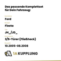 Ford Fiesta 3/5-Türer (Fließheck) 10.2005-08.2008 JH_/JD_ BRiNK Anhängerkupplung mit JAEGER Elektrosatz