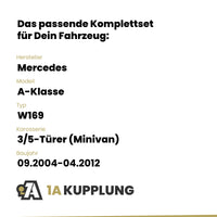 Mercedes A-Klasse 3/5-Türer (Minivan) 09.2004-04.2012 W169 BRiNK Anhängerkupplung mit JAEGER Elektrosatz