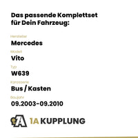 Mercedes Vito Bus / Kasten 08.2005-09.2010 W639 BRiNK Anhängerkupplung mit JAEGER Elektrosatz