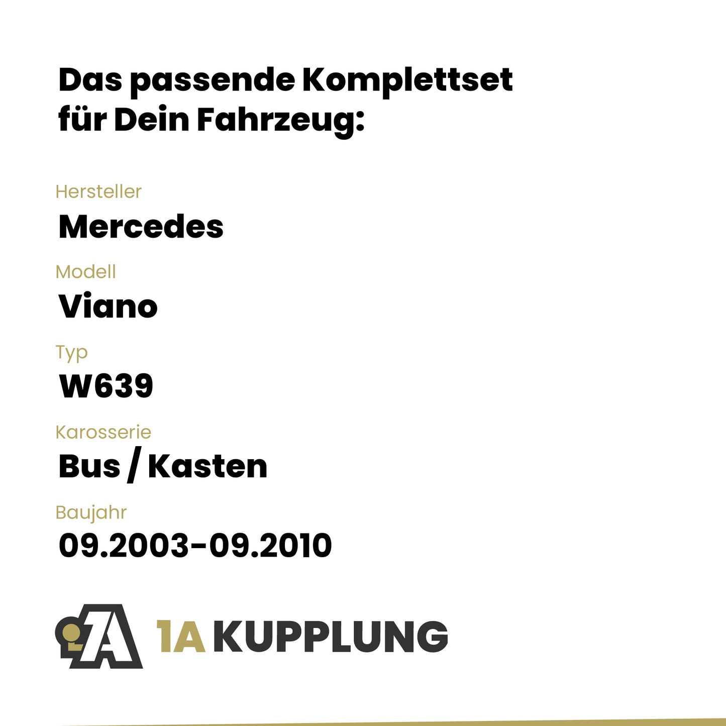 Mercedes Viano Bus / Kasten 08.2005-09.2010 W639 BRiNK Anhängerkupplung mit JAEGER Elektrosatz