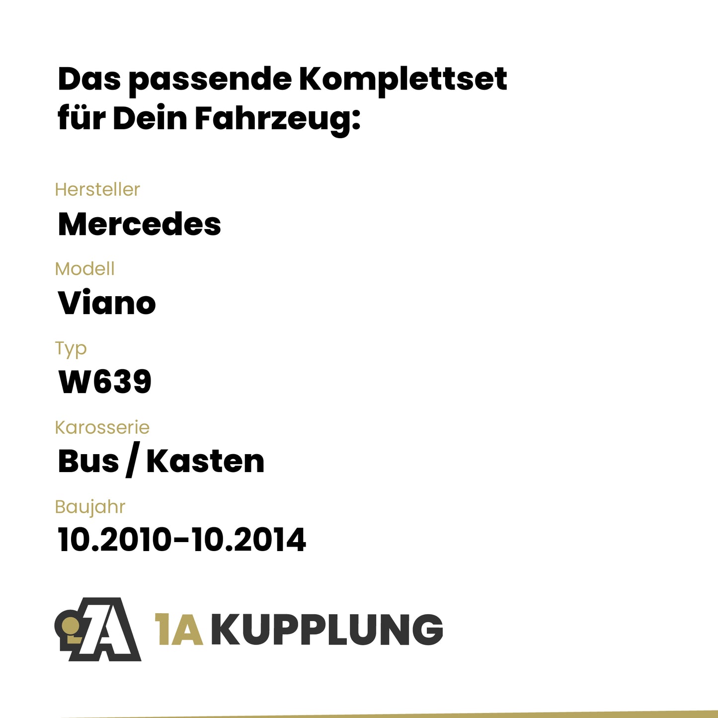Mercedes Viano Bus / Kasten 10.2010-10.2014 W639 BRiNK Anhängerkupplung mit JAEGER Elektrosatz