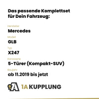 Mercedes GLB 5-Türer (Kompakt-SUV) ab 11.2019 X247 BRiNK Anhängerkupplung mit JAEGER Elektrosatz