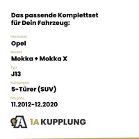 Opel Mokka + Mokka X 5-Türer (SUV) 11.2012-12.2020 J13 BRiNK Anhängerkupplung mit JAEGER Elektrosatz