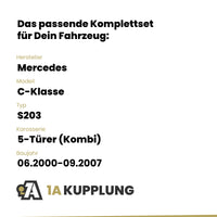 Mercedes C-Klasse 5-Türer (Kombi) 06.2000-09.2007 S203 BRiNK Anhängerkupplung mit JAEGER Elektrosatz