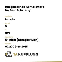 Mazda 5 5-Türer (Kompaktvan) 10.2010-01.2018 CW Westfalia-Automotive mit JAEGER Elektrosatz