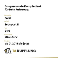 Ford Ecosport II Mini-SUV ab 01.2018 CR6 BRiNK Anhängerkupplung mit JAEGER Elektrosatz