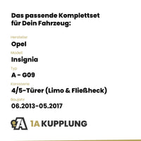 Opel Insignia 4/5-Türer (Limo & Fließheck) 06.2013-05.2017 A - G09 BRiNK Anhängerkupplung mit JAEGER Elektrosatz