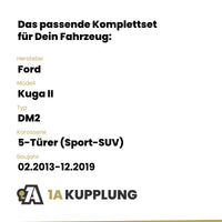 Ford Kuga II 5-Türer (Sport-SUV) 02.2013-12.2019 DM2 BRiNK Anhängerkupplung mit JAEGER Elektrosatz