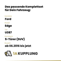 Ford Edge 5-Türer (SUV) ab 06.2016 U387 BRiNK Anhängerkupplung mit JAEGER Elektrosatz