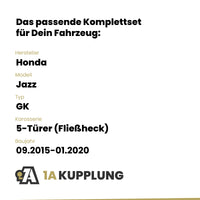 Honda Jazz 5-Türer (Fließheck) 09.2015-01.2020 GK BRiNK Anhängerkupplung mit JAEGER Elektrosatz