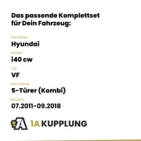 Hyundai i40 cw 5-Türer (Kombi) 07.2011-09.2018 VF BRiNK Anhängerkupplung mit JAEGER Elektrosatz