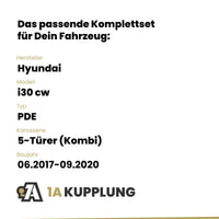 Hyundai i30 cw 5-Türer (Kombi) 06.2017-09.2020 PDE BRiNK Anhängerkupplung mit JAEGER Elektrosatz