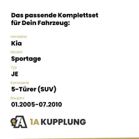 Kia Sportage 5-Türer (SUV) 01.2005-07.2010 JE BRiNK Anhängerkupplung mit JAEGER Elektrosatz