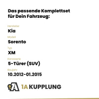 Kia Sorento 5-Türer (SUV) 10.2012-01.2015 XM BRiNK Anhängerkupplung mit JAEGER Elektrosatz