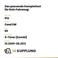 Kia Ceed SW 5-Türer (Kombi) 10.2009-08.2012 ED BRiNK Anhängerkupplung mit JAEGER Elektrosatz