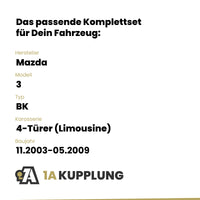 Mazda 3 4-Türer (Limousine) 11.2003-05.2009 BK BRiNK Anhängerkupplung mit JAEGER Elektrosatz