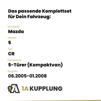 Mazda 5 5-Türer (Kompaktvan) 06.2005-01.2008 CR BRiNK Anhängerkupplung mit JAEGER Elektrosatz
