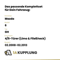 Mazda 6 4/5-Türer (Limo & Fließheck) 02.2008-02.2013 GH BRiNK Anhängerkupplung mit JAEGER Elektrosatz