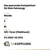Mazda 3 3/5-Türer (Fließheck) 04.2009-09.2013 BL BRiNK Anhängerkupplung mit JAEGER Elektrosatz