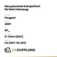 Peugeot 4007 5-Türer (SUV) 04.2007-05.2012 GP_ BRiNK Anhängerkupplung mit JAEGER Elektrosatz