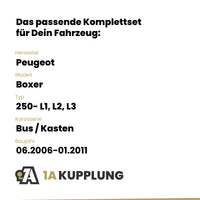 Peugeot Boxer Bus / Kasten 06.2006-01.2011 250- L1, L2, L3 BRiNK Anhängerkupplung mit JAEGER Elektrosatz