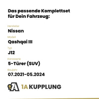 Nissan Qashqai III 5-Türer (SUV) 07.2021-05.2024 J12 BRiNK Anhängerkupplung mit JAEGER Elektrosatz