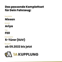Nissan Ariya 5-Türer (SUV) ab 09.2022 FE0 BRiNK Anhängerkupplung mit JAEGER Elektrosatz