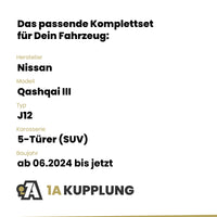 Nissan Qashqai III 5-Türer (SUV) ab 06.2024 J12 BRiNK Anhängerkupplung mit JAEGER Elektrosatz