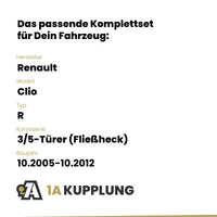 Renault Clio 3/5-Türer (Fließheck) 10.2005-10.2012 R BRiNK Anhängerkupplung mit JAEGER Elektrosatz