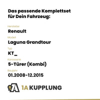 Renault Laguna Grandtour 5-Türer (Kombi) 01.2008-05.2013 KT_ BRiNK Anhängerkupplung mit JAEGER Elektrosatz
