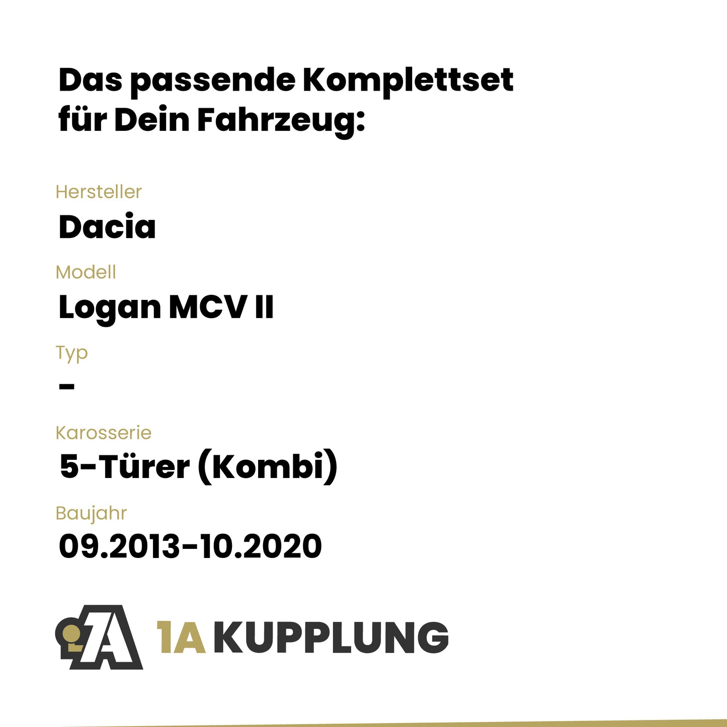 Dacia Logan MCV II 5-Türer (Kombi) 09.2013-10.2020 - ORIS Anhängerkupplung mit JAEGER Elektrosatz