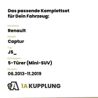 Renault Captur 5-Türer (Mini-SUV) 06.2013-11.2019 J5_ ORIS Anhängerkupplung mit JAEGER Elektrosatz