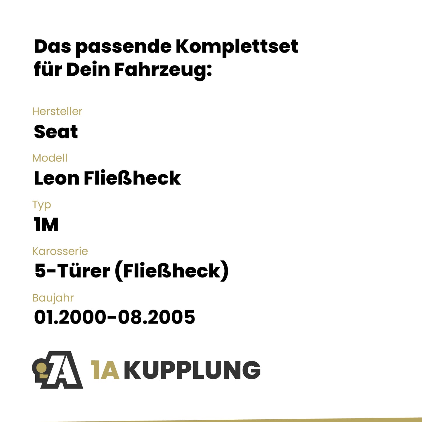 Seat Leon Fließheck 5-Türer (Fließheck) 01.2000-08.2005 1M Westfalia-Automotive mit JAEGER Elektrosatz