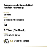 Skoda Octavia Fließheck 5-Türer (Fließheck) 12.1996-12.2010 1U2 Westfalia-Automotive mit JAEGER Elektrosatz